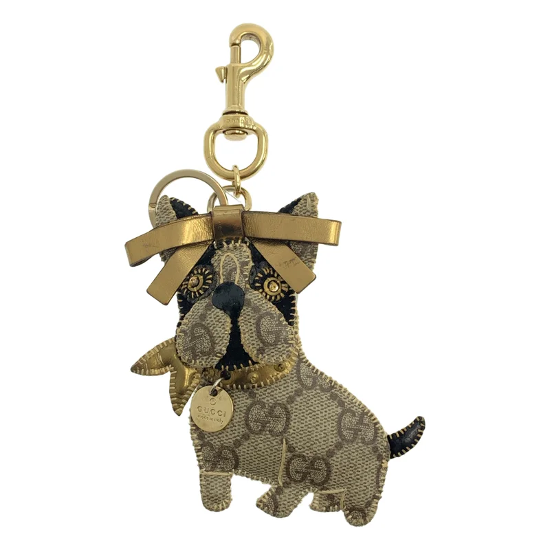 GUCCI / グッチ | GGプラス グッチョリ ブルドッグ チャーム キーホルダー |