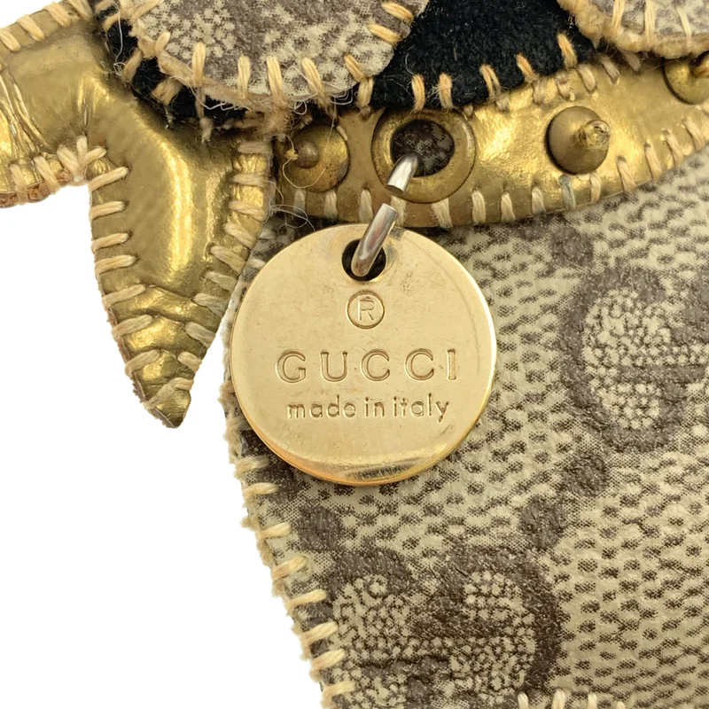 GUCCI / グッチ | GGプラス グッチョリ ブルドッグ チャーム キーホルダー |