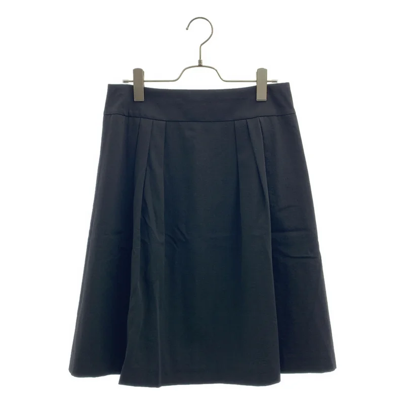 MARGARET HOWELL / マーガレットハウエル | ウール タック フレアスカート | 3 | レディース