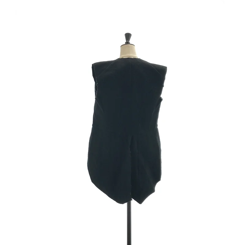 COMME des GARCONS / コムデギャルソン | 2003SS | 特殊加工 コットン カットオフ スリーブレス トップス | M | レディース