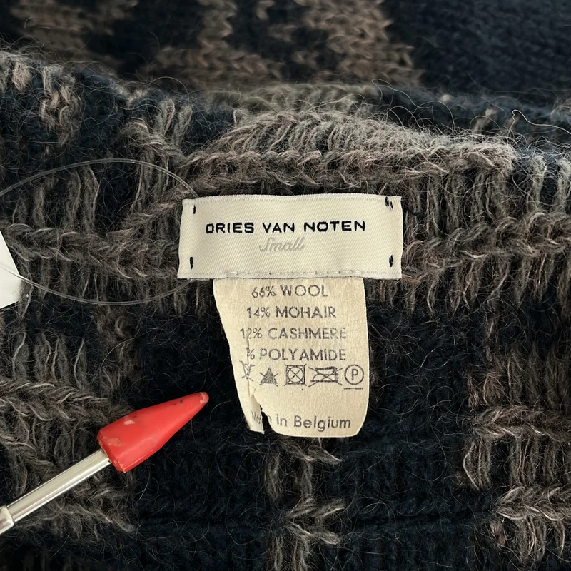 DRIES VAN NOTEN / ドリスヴァンノッテン | カシミヤ混 ノースリーブ フーデットニット | S | レディース
