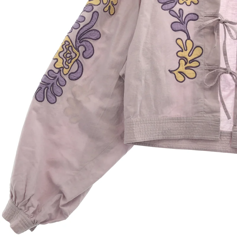 sara mallika / サラマリカ | Cotton Linen Patchwork Embroidery Top シャツ |