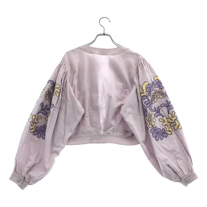 sara mallika / サラマリカ | Cotton Linen Patchwork Embroidery Top シャツ |