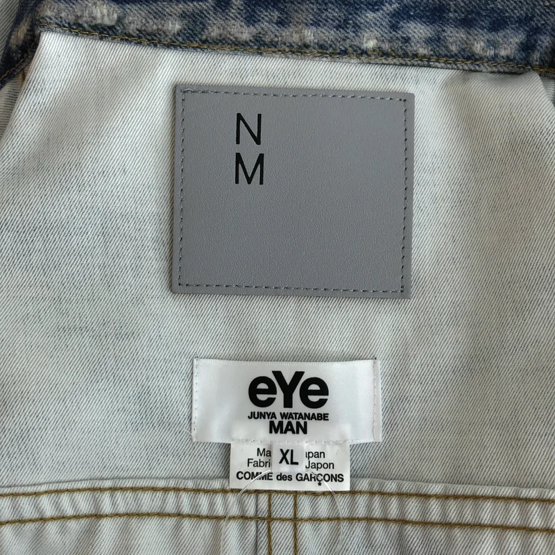 eye JUNYA WATANABE COMME des GARCONS MAN / アイジュンヤワタナベ マン | 2026SS | × New Manual / Wネーム 転写デニムプリントジャケット | XL | メンズ