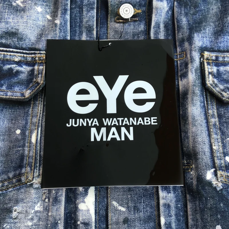 アイ ジュンヤマン BATES コラボ ジャケット 転写プリント 綿 XS eye JUNYA WATANABE COMME des GARCONS MAN / アイジュンヤワタナベ