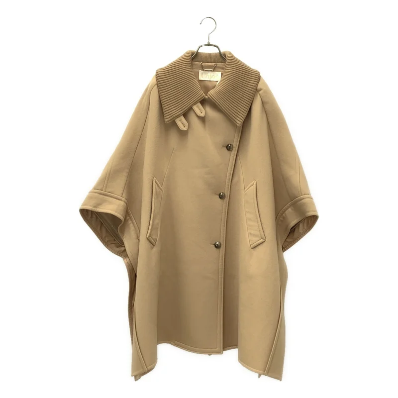 Chloe / クロエ | ウール カシミヤ ケープコート ポンチョ | 38 | レディース