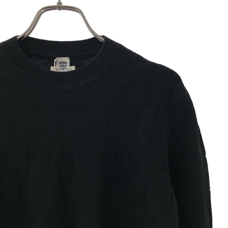 HERMES / エルメス | 2023AW | ウール Hパターン クルーネックニット | 34 | レディース