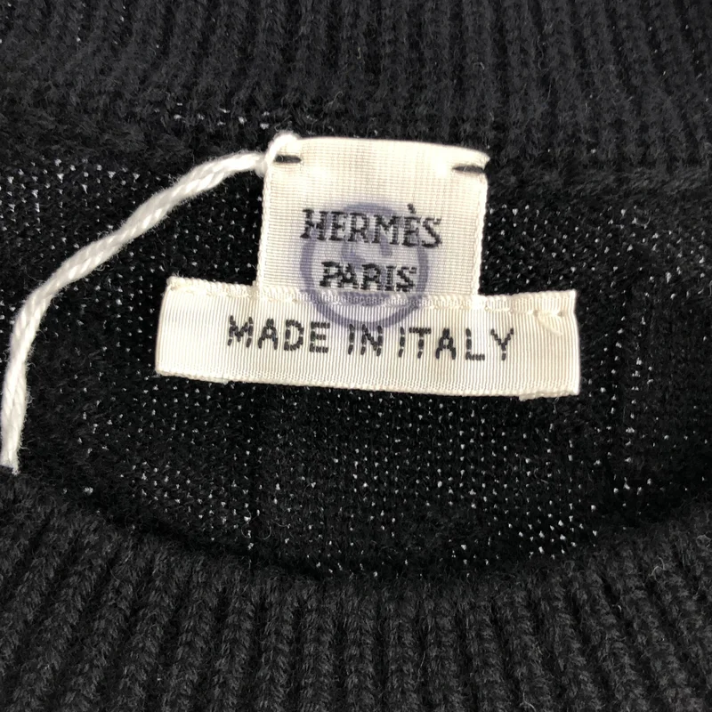HERMES / エルメス | 2023AW | ウール Hパターン クルーネックニット | 34 | レディース