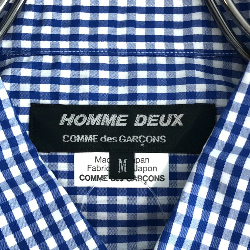 COMME des GARCONS HOMME DEUX / コムデギャルソンオムドゥ | 2024SS | チェック パズルプリント シャツ | M | メンズ