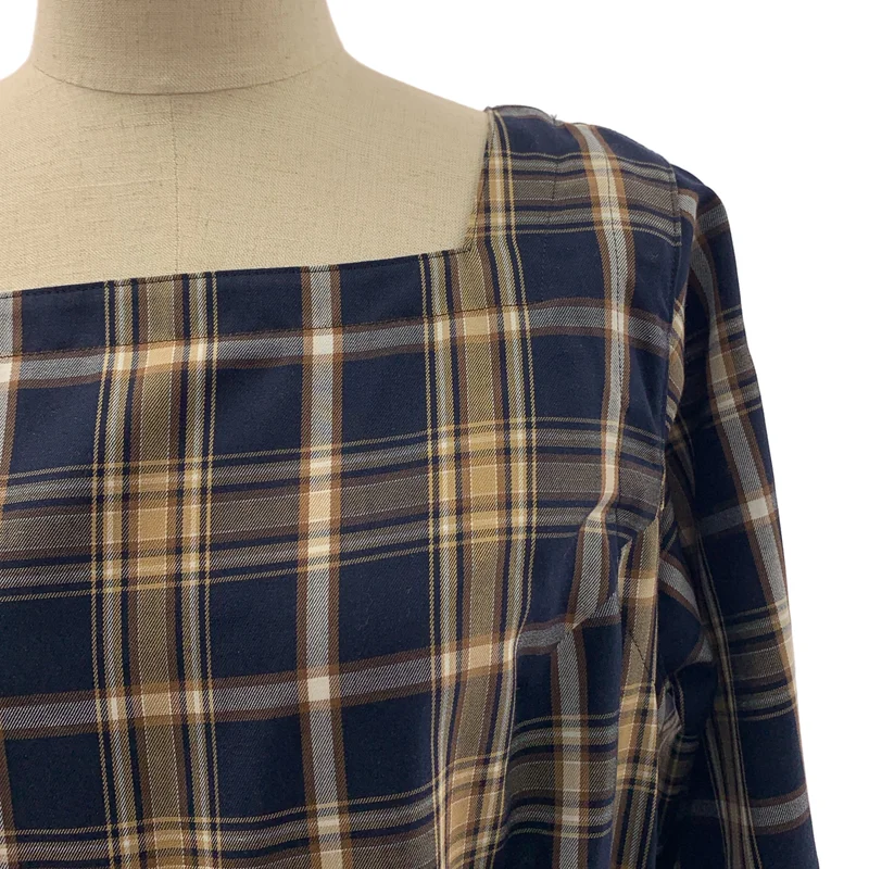 madder madder / マダマダ | Luna magical sleeve check dress / ルナ チェック ドレス ワンピース |