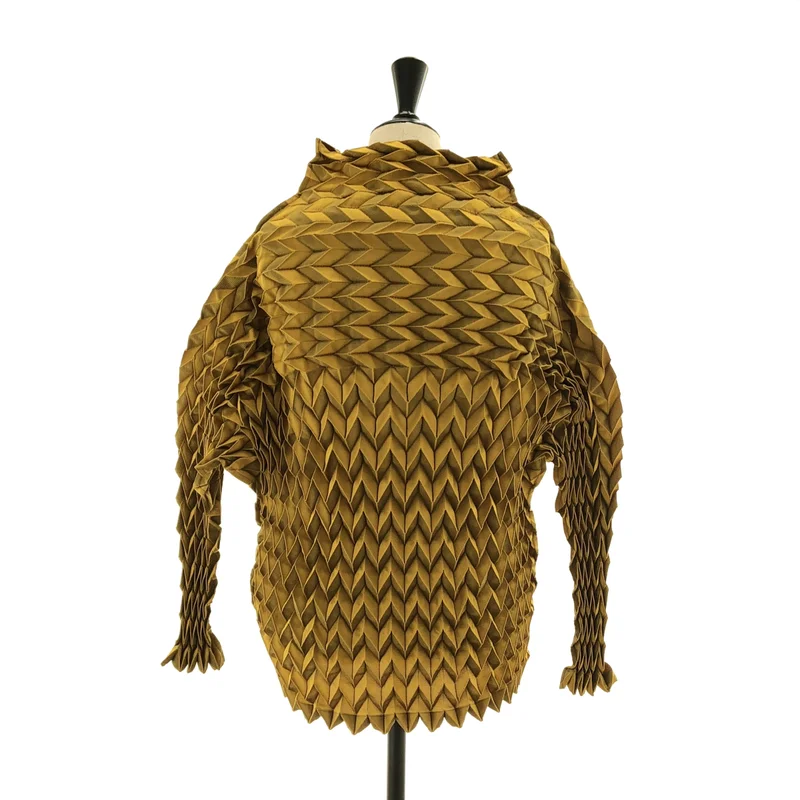 A-POC ABLE ISSEY MIYAKE / エイポックエイブルイッセイミヤケ | 2023AW | TYPE-O 009 3Dプリーツ ハイネックカットソー AT33FJ213 | 1 | メンズ