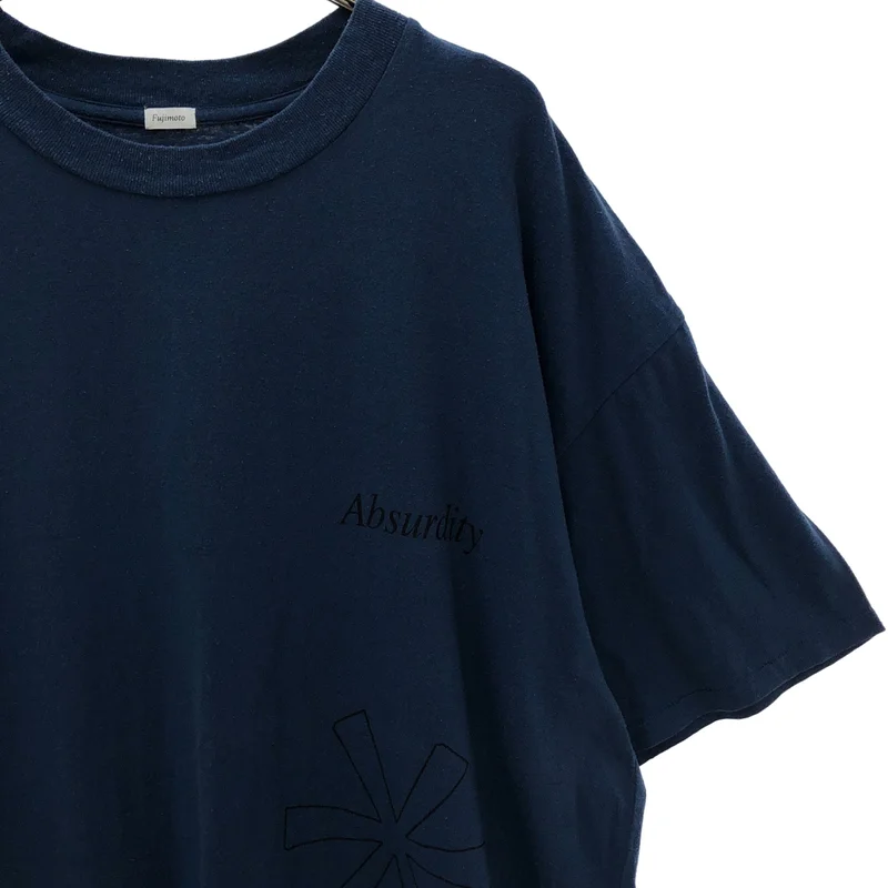 Fujimoto / フジモト | 2024SS | OVER DYED SYMBOL T-SHIRTS "Absurdity" / シルク混 オーバーダイ シンボルTシャツ | 1 | メンズ