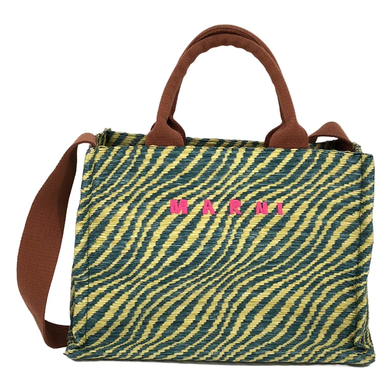 MARNI / マルニ | ラフィアエフェクト トートバック SHMP0077U7 | UNI | レディース