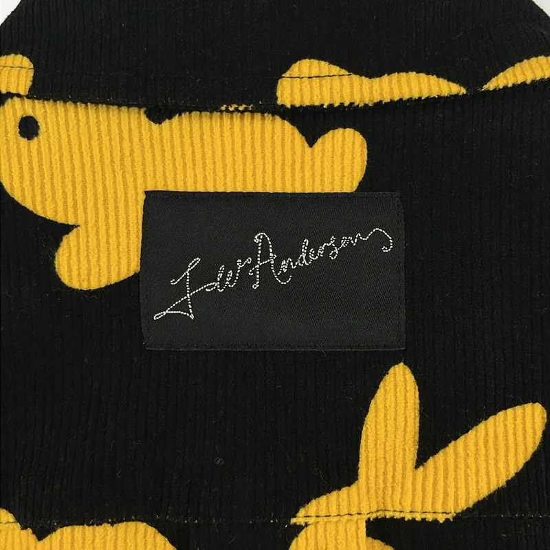 JW Anderson / ジェイダブルアンダーソン | バニー 総柄 コーデュロイ ロングシャツ | S | メンズ
