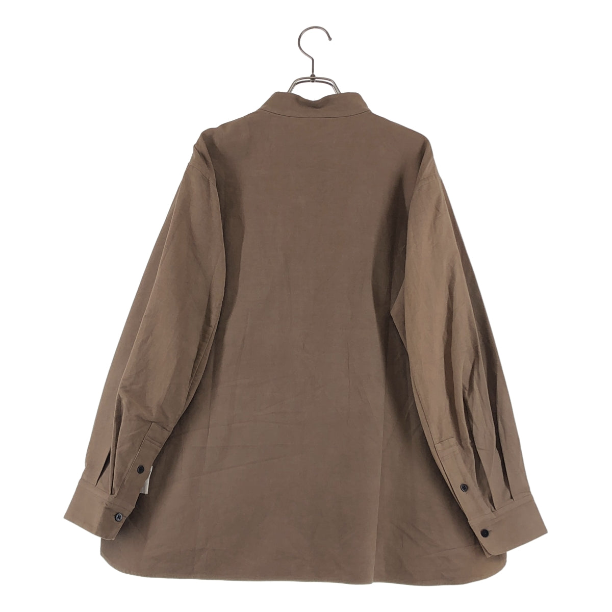 【美品】  mina perhonen / ミナペルホネン | plow コットン プルオーバー シャツ | M | ブラウン | レディース 美品】 mina perhonen / ミナペルホネン | plow コットン プルオーバー