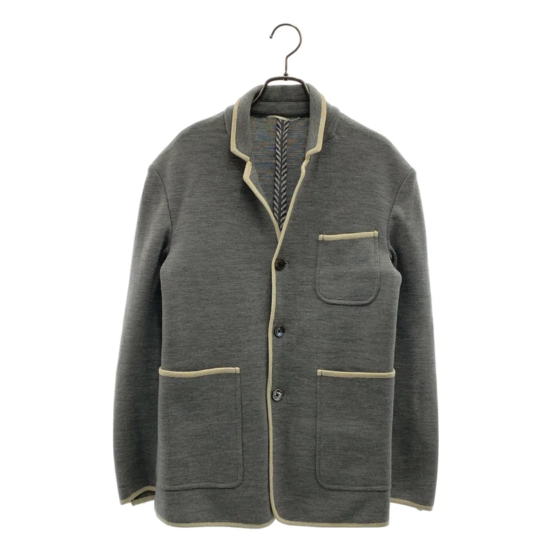 THOM BROWNE / トムブラウン | ウール 4B ニットテーラードジャケット | 1 | メンズ