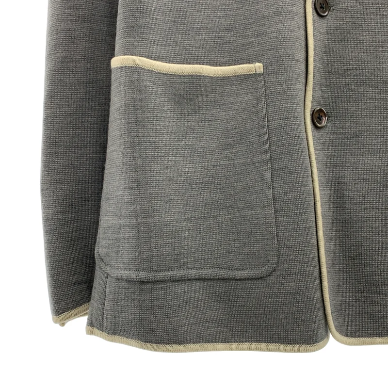 THOM BROWNE / トムブラウン | ウール 4B ニットテーラードジャケット | 1 | メンズ