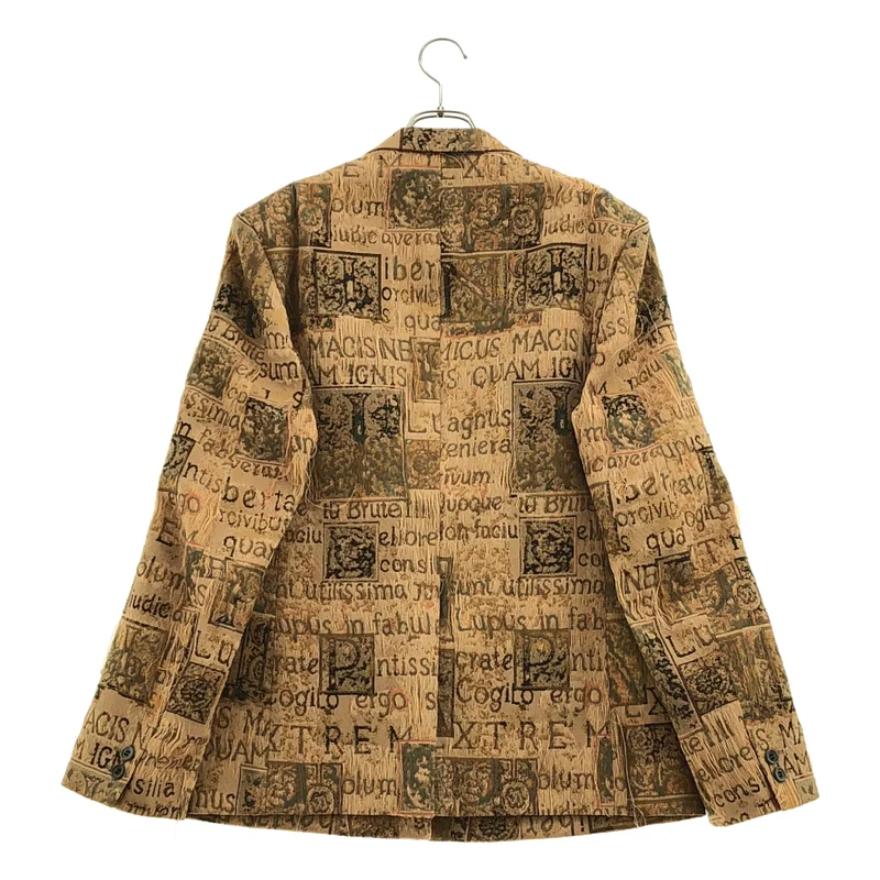 JUNYAWATANABE COMMEdesGARCONS MAN / ジュンヤワタナベマン | 2026SS | ジャガード 総柄 ピークドラペル テーラードジャケット | L | メンズ