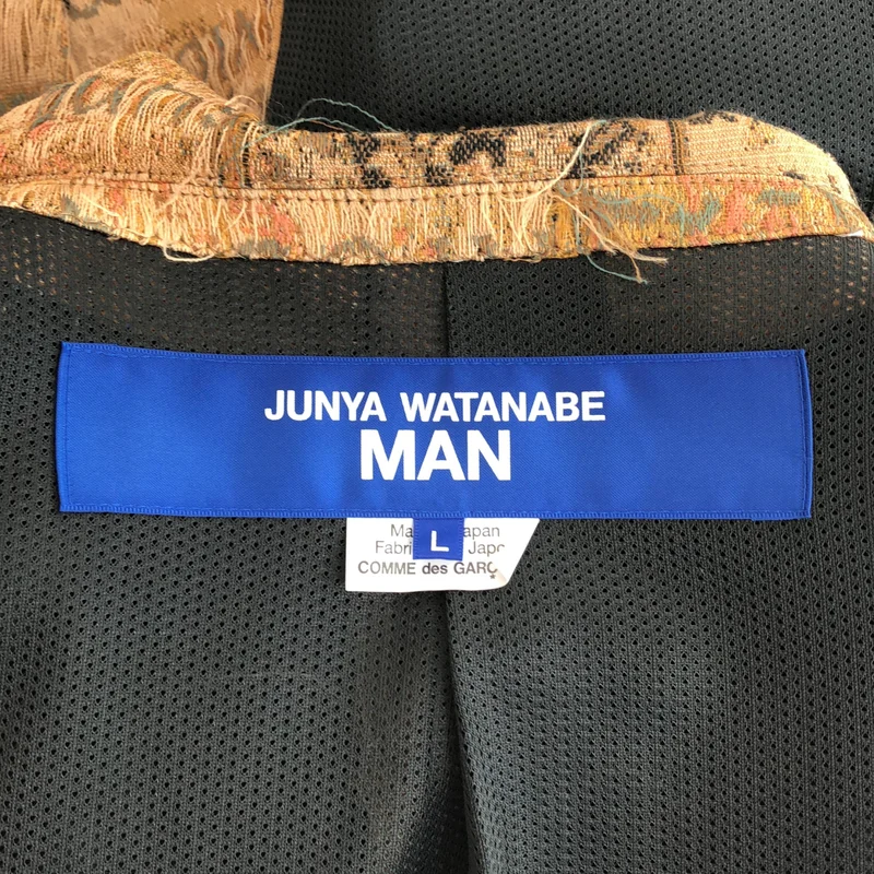 JUNYAWATANABE COMMEdesGARCONS MAN / ジュンヤワタナベマン | 2026SS | ジャガード 総柄 ピークドラペル テーラードジャケット | L | メンズ
