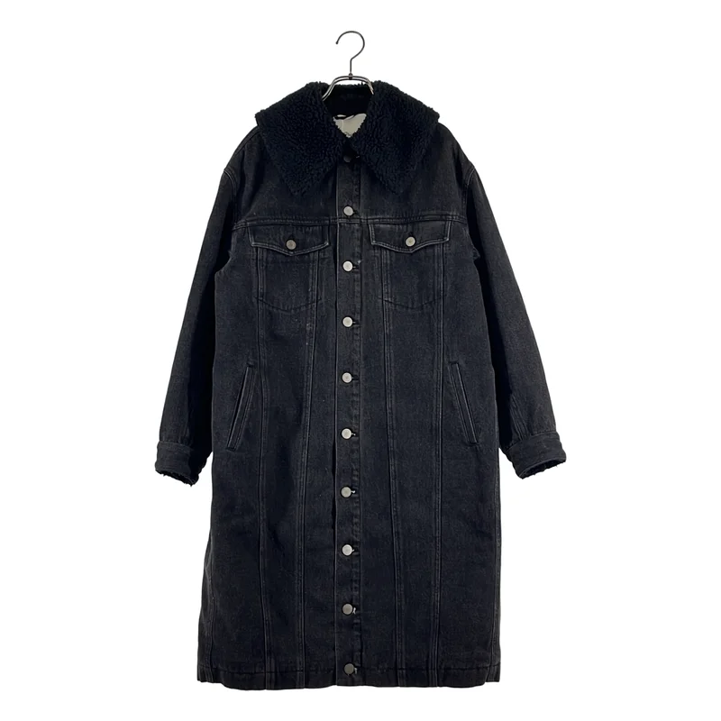 3.1 Phillip Lim / スリーワンフィリップリム | 裏地ボア ロングデニムジャケット | XS | レディース