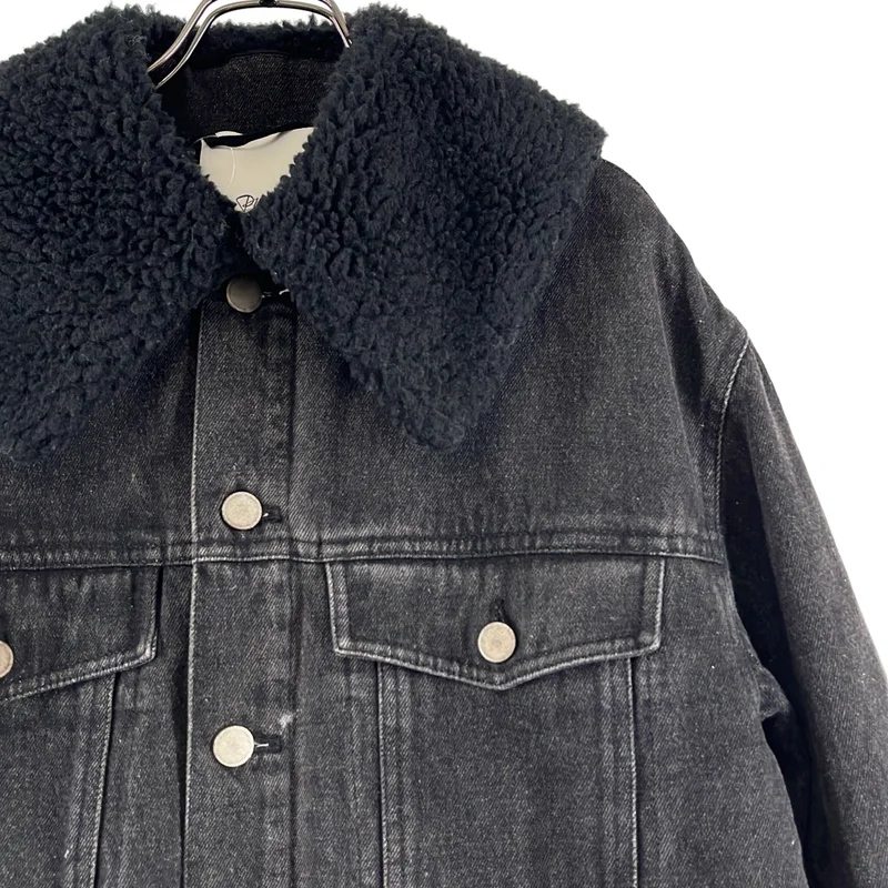 3.1 Phillip Lim / スリーワンフィリップリム | 裏地ボア ロングデニムジャケット | XS | レディース
