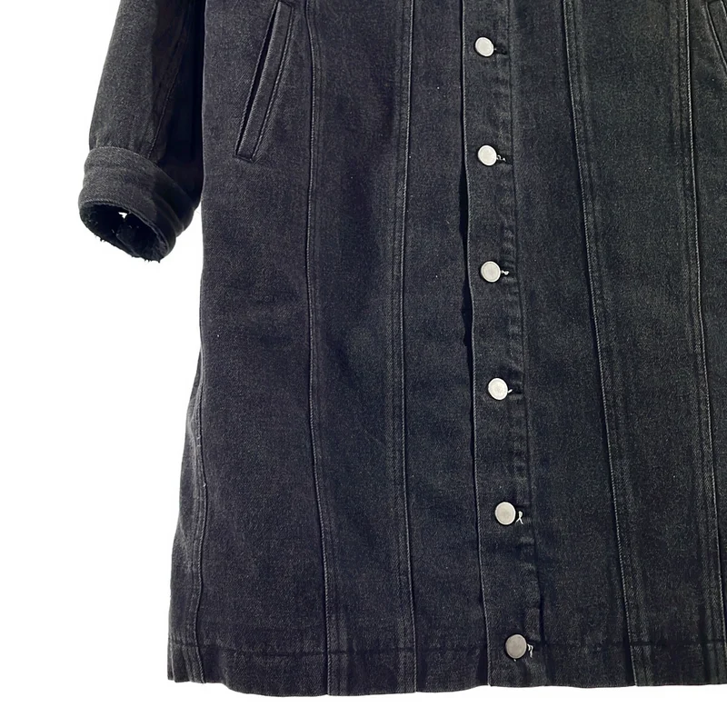 3.1 Phillip Lim / スリーワンフィリップリム | 裏地ボア ロングデニムジャケット | XS | レディース