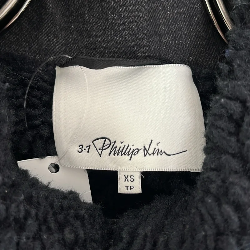 3.1 Phillip Lim / スリーワンフィリップリム | 裏地ボア ロングデニムジャケット | XS | レディース