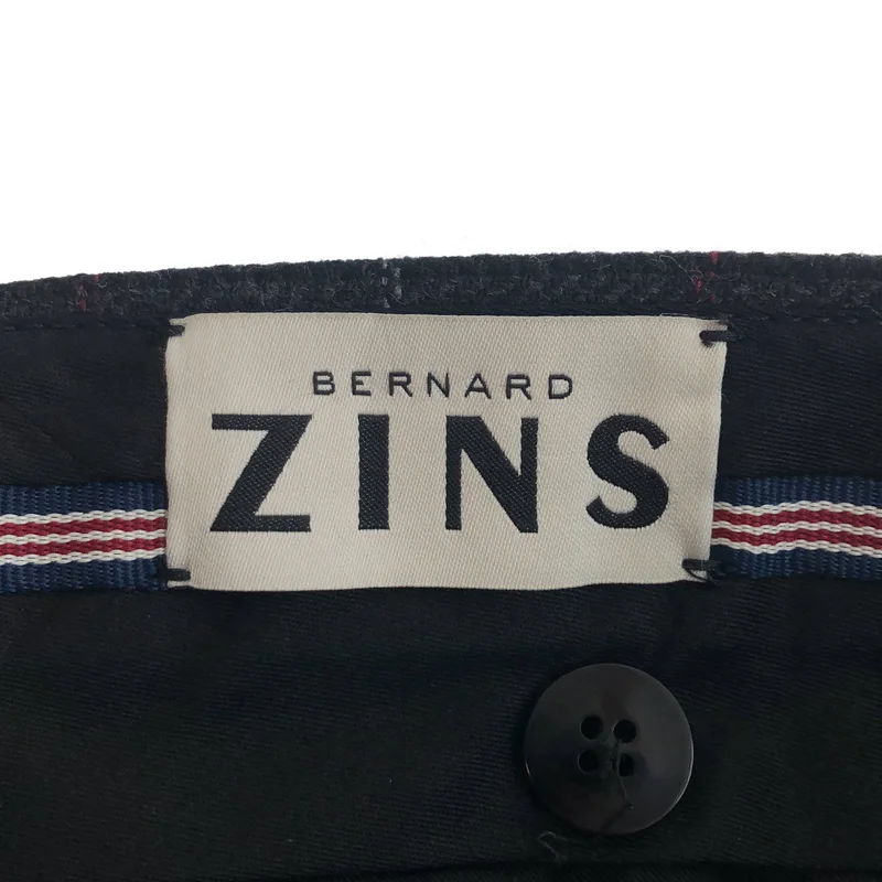 BERNARD ZINS / ベルナールザンス | ウール混 チェック 2タックスラックス | 40 | メンズ