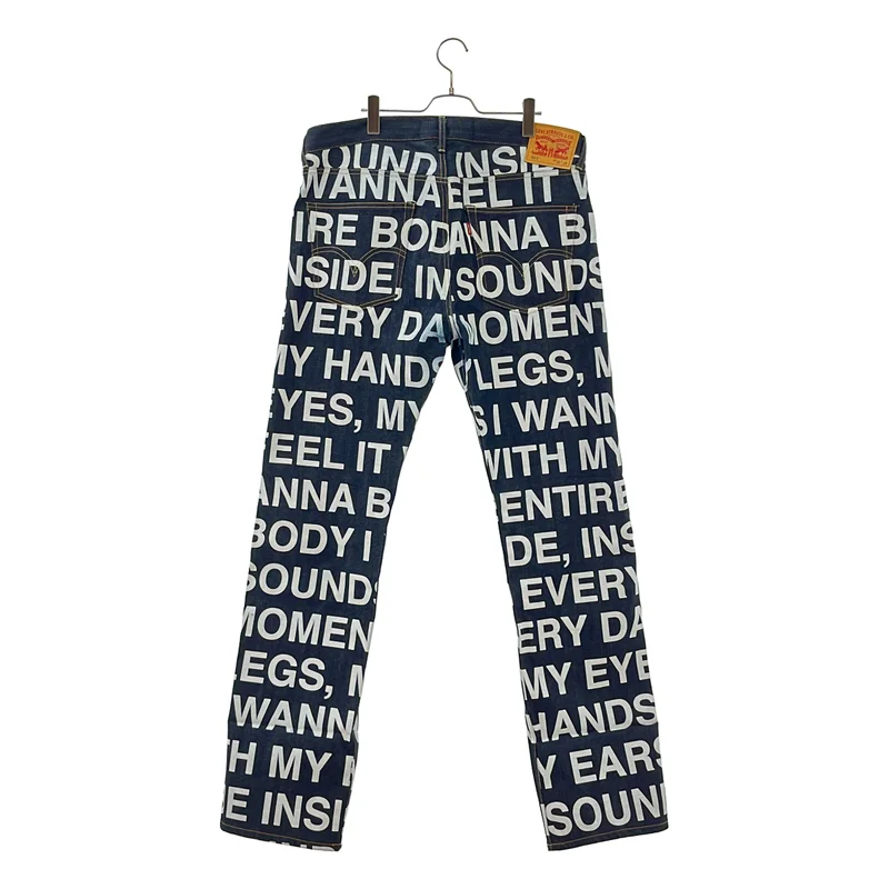 JUNYAWATANABE COMMEdesGARCONS MAN / ジュンヤワタナベマン | 2017AW | × Levi's / 503 ロゴプリント ロールアップデニムパンツ WT-P203 | L | メンズ