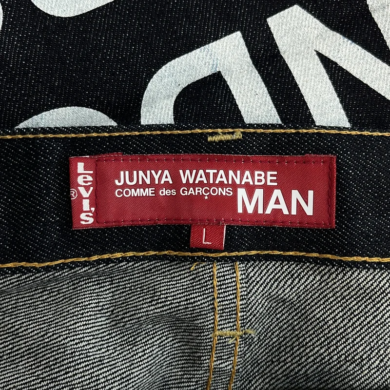 JUNYAWATANABE COMMEdesGARCONS MAN / ジュンヤワタナベマン | 2017AW | × Levi's / 503 ロゴプリント ロールアップデニムパンツ WT-P203 | L | メンズ