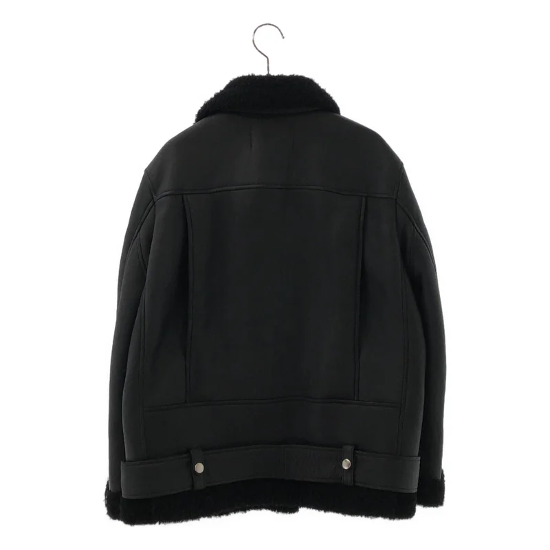 Acne Studios / アクネストゥディオズ | MORE SHEARLING ムートン ライダースジャケット | 34 | レディース