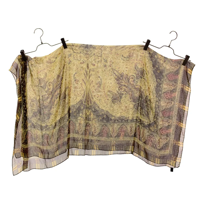 ETRO / エトロ | silk 100％ / シルク 総柄 スカーフ ストール |