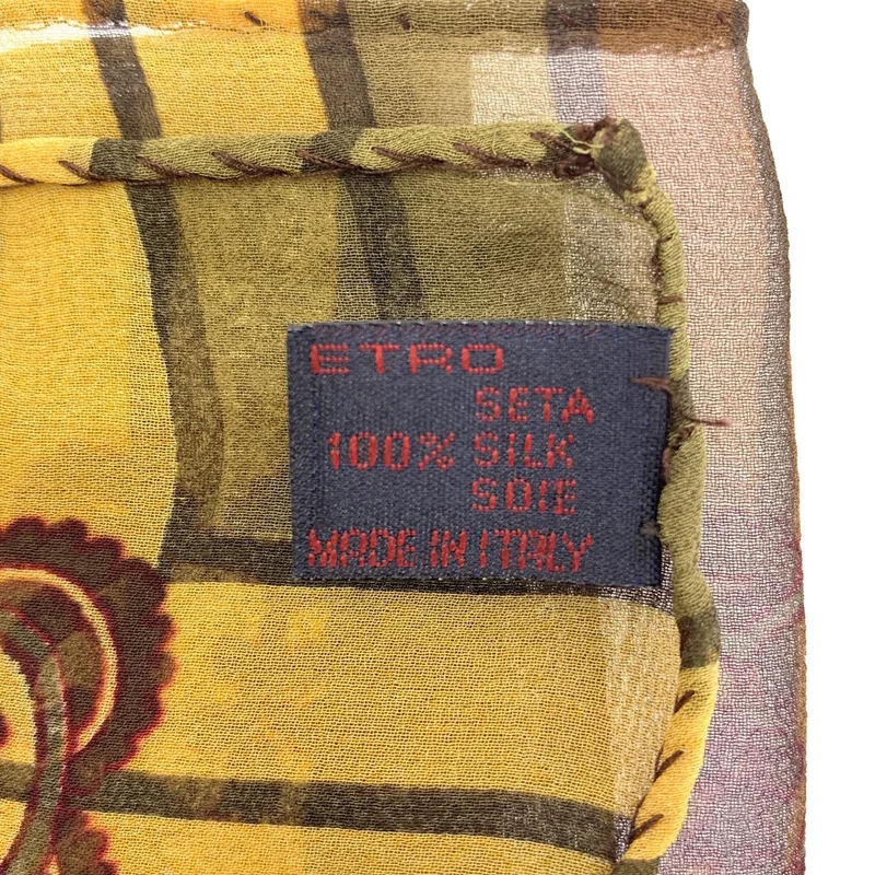 ETRO / エトロ | silk 100％ / シルク 総柄 スカーフ ストール |