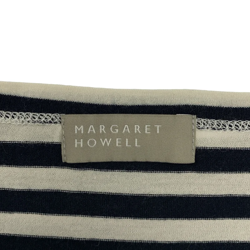 MARGARET HOWELL / マーガレットハウエル | コットン ボーダー カットソー | 2 | レディース