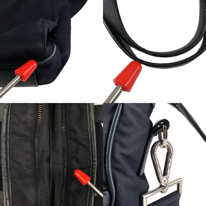 PRADA / プラダ | 2VG860 / Re-Nylon サフィアーノレザー トライアングルロゴ 2WAY トートバッグ |