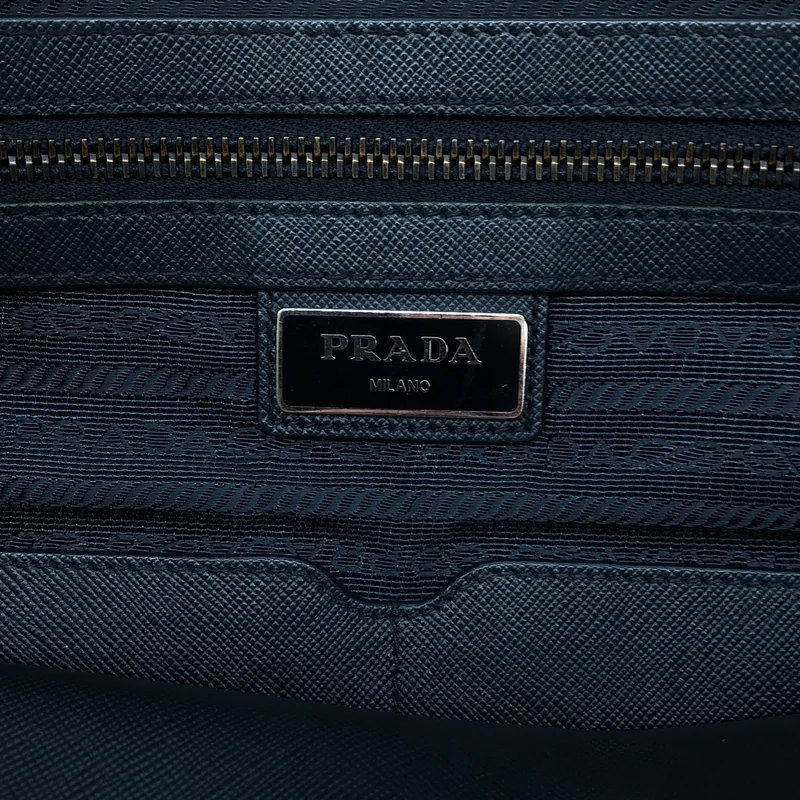 PRADA / プラダ | 2VG860 / Re-Nylon サフィアーノレザー トライアングルロゴ 2WAY トートバッグ |