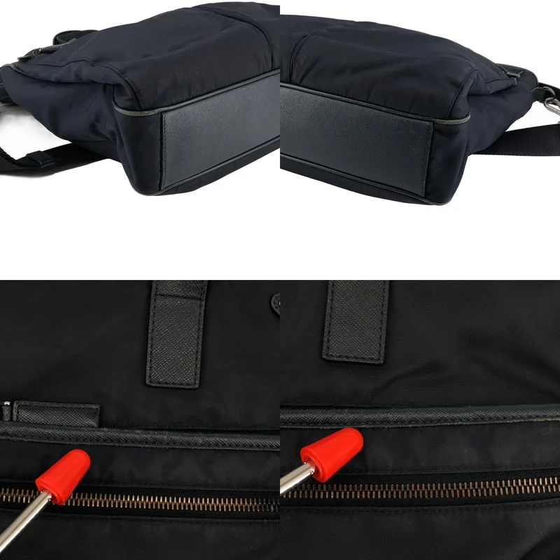 PRADA / プラダ | 2VG860 / Re-Nylon サフィアーノレザー トライアングルロゴ 2WAY トートバッグ |