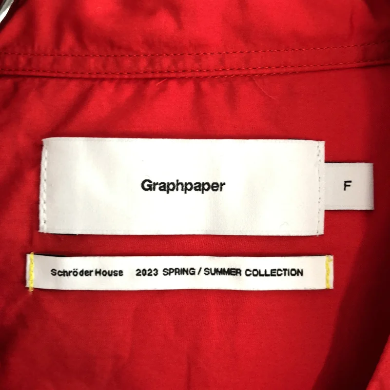 Graphpaper / グラフペーパー | 2023SS | Broad L/S Oversized Band Collar Shirt コットンブロード バンドカラーシャツ | F | メンズ