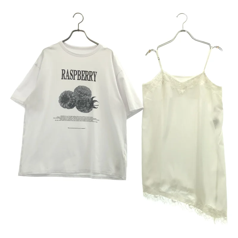 AMERI / アメリ | MEDI NUTRIENT AT FRUIT LAYERED TOP フルーツ プリント レイヤード Tシャツ | F | レディース