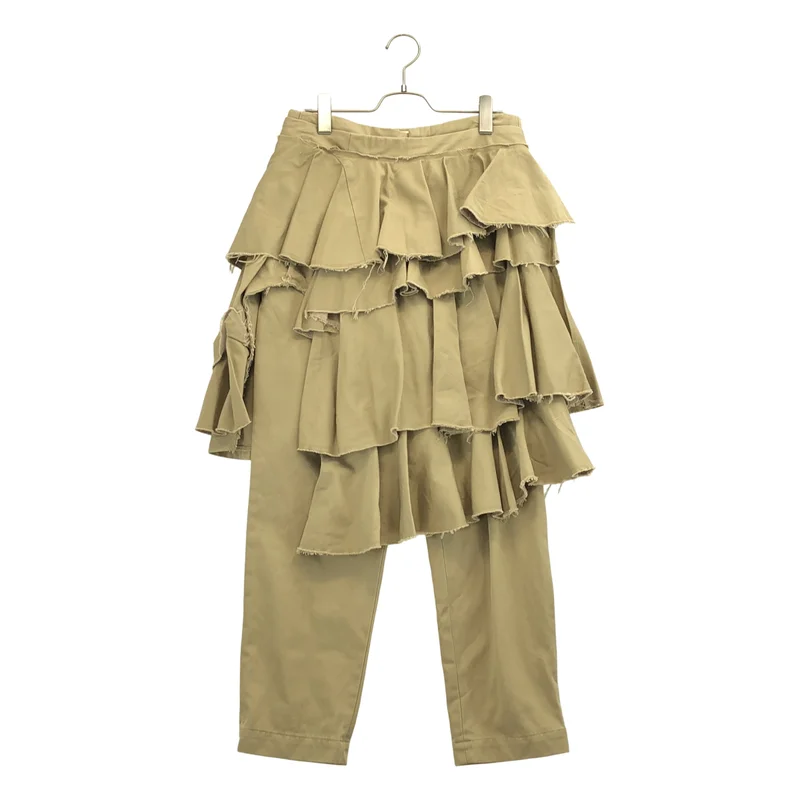robe de chambre COMME des GARCONS / ローブドシャンブルコムデギャルソン | AD2003 | コットン フリル装飾 チノパンツ | M | レディース