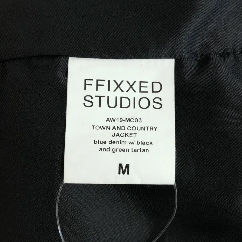 FFIXXED STUDIOS / フィックスステュディオス | チェックシャツ レイヤード デニムジャケット | M | メンズ