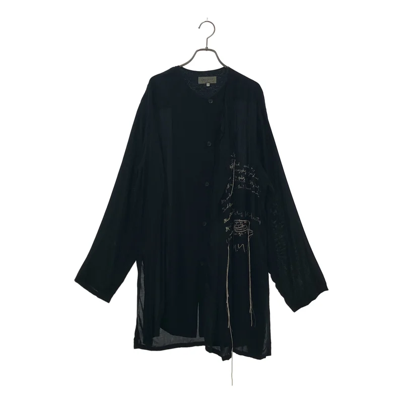 YOHJI YAMAMOTO POUR HOMME / ヨウジヤマモトプールオム | メッセージプリント シャツ_長袖 HH-B31-281 | 2 | メンズ