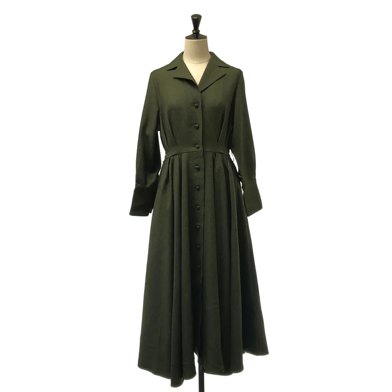 foufou / フーフー | 2022AW | primitive open coller classic one piece / プリミティブオープンカラー クラシックワンピース | 1 | レディース