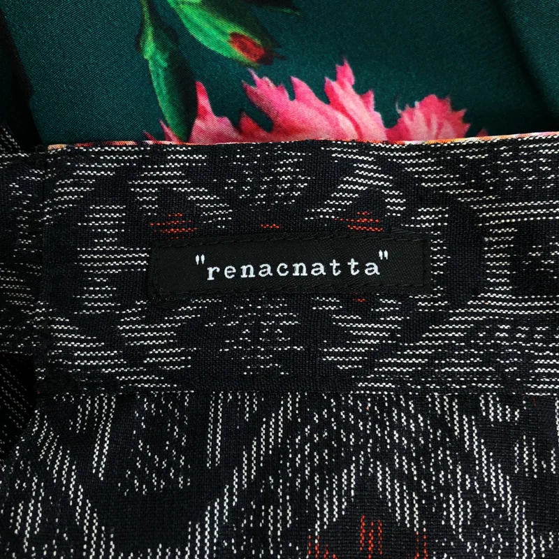 renacnatta / レナクッタ | リバーシブル フラワープリント ラップスカート |