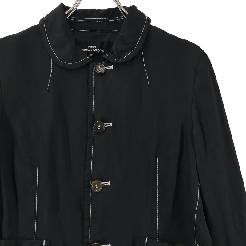 tricot COMME des GARCONS / トリココムデギャルソン | 2017SS | 製品染め 丸襟 ジャケット | S | レディース