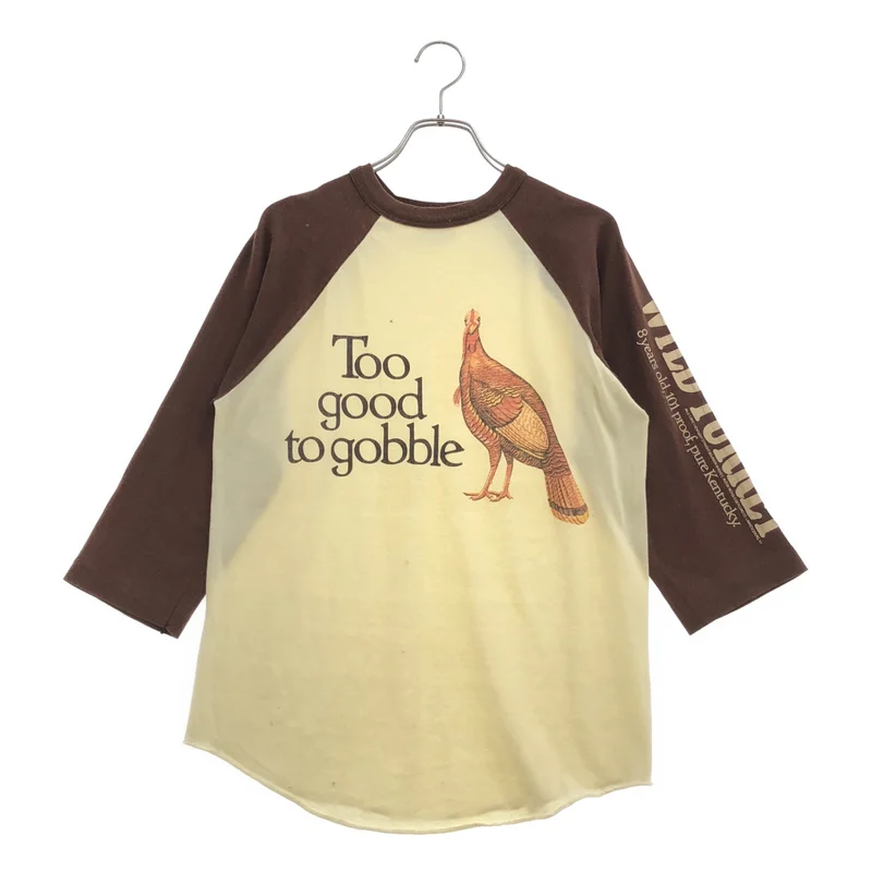 VINTAGE / ヴィンテージ古着 | 1980s | ターキープリント ラグランスリーブTシャツ | M | メンズ