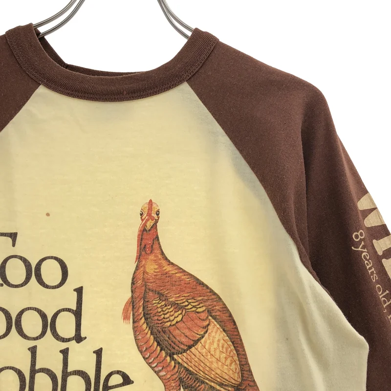 VINTAGE / ヴィンテージ古着 | 1980s | ターキープリント ラグランスリーブTシャツ | M | メンズ