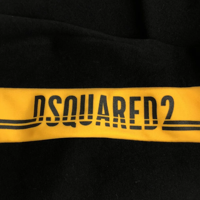 DSQUARED2 / ディースクエアード | サイド切替 ハーフジップカットソー |
