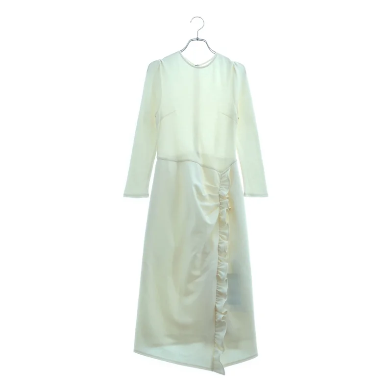 BORDERS at BALCONY / ボーダーズアットバルコニー | 2025AW | WEEKEND FRILL DRESS / ウール ウィークエンド フリルワンピース | 36 | レディース