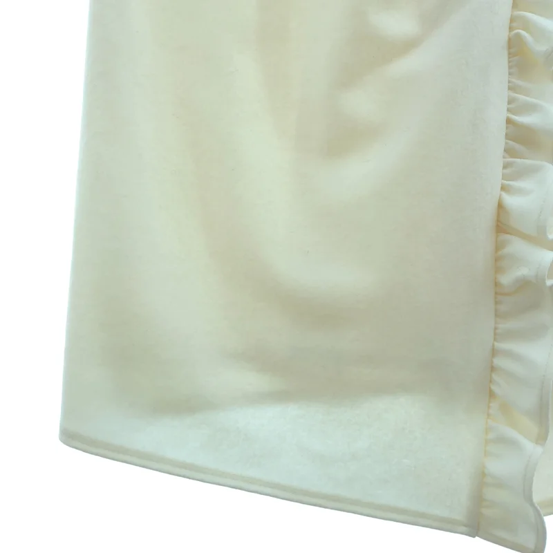 BORDERS at BALCONY / ボーダーズアットバルコニー | 2025AW | WEEKEND FRILL DRESS / ウール ウィークエンド フリルワンピース | 36 | レディース
